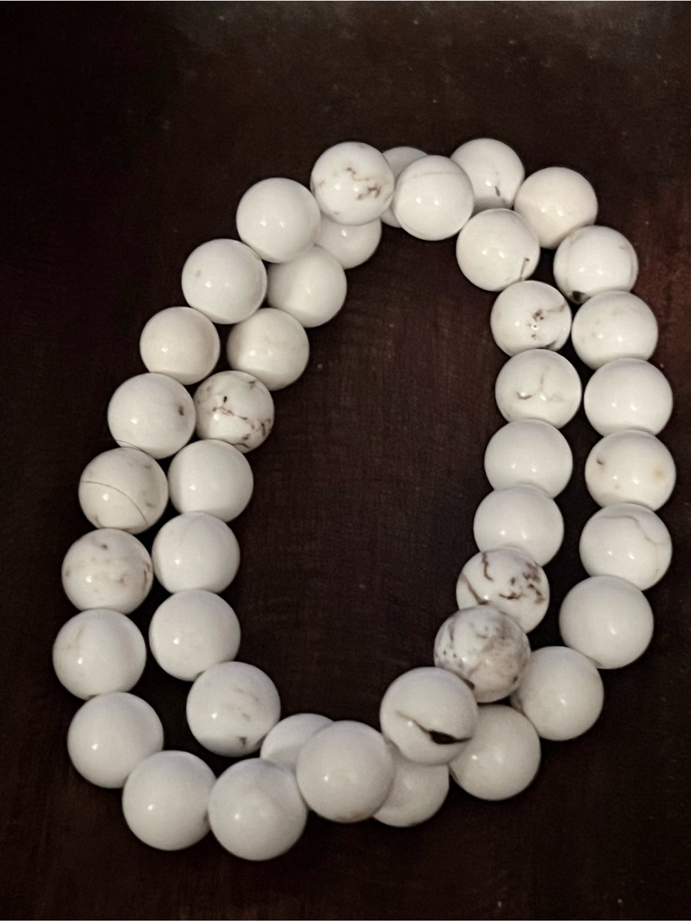 Magnesite authentic gemstone beaded bracelets